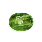 GREEN TOURMALINE CATS EYE OVAL CAB 8X6MM 1.57 Cts.