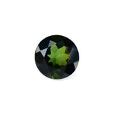 GREEN TOURMALINE CUT ROUND (VERY DARK) 6MM 0.75 Cts.