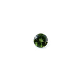 GREEN TOURMALINE CUT ROUND (DARK/SI) 2.30MM 0.05 Cts.