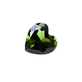 GREEN TOURMALINE CUT HEART (DARK/CLEAN) 6MM 0.85 Cts.