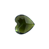 GREEN TOURMALINE CUT HEART (DARK/CLEAN) 6MM 0.85 Cts.