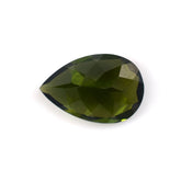 GREEN TOURMALINE CUT PEAR (DARK/SI) 9X6MM 1.40 Cts.