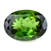 OLD GREEN TOURMALINE CUT OVAL (DARK/HI) 14X10MM 6.39 Cts.