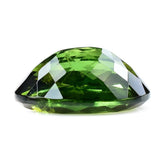 OLD GREEN TOURMALINE CUT OVAL (DARK/HI) 14X10MM 6.39 Cts.