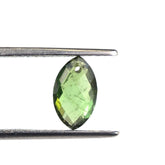 GREEN TOURMALINE CHECKER BRIOLETTE MARQUISE (FULL DRILL) (MEDIUM/HI) 10X6MM 1.63 Cts.