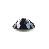 GREEN TOURMALINE CHECKER CUT OVAL (VERY DARK/SI) 10X8MM 2.65 Cts.