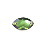 GREEN TOURMALINE CHECKER BRIOLETTE MARQUISE (DARK/HI) (FULL DRILL) 10X6MM 1.75 Cts.