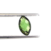 GREEN TOURMALINE CHECKER BRIOLETTE MARQUISE (DARK/HI) (FULL DRILL) 10X6MM 1.75 Cts.