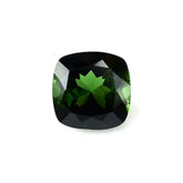 GREEN TOURMALINE CUT CUSHION (DARK) 7MM 1.40 Cts.