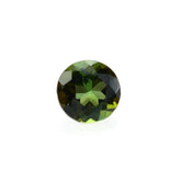 GREEN TOURMALINE CUT ROUND (DARK) (CLEAN) 2.50X2.50MM 0.08 Cts.