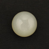 GREENISH WHITE MOONSTONE ROUND CAB 13MM 9.70 Cts.