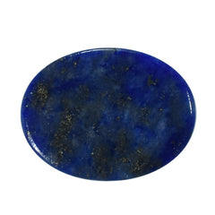 LAPIS LAZULI SOME WHITE SPOTS AND PYRITE PLAIN CAB OVAL 8.00X6.00 MM 1.38 Cts.