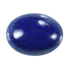 LAPIS LAZULI SOME WHITE SPOTS AND PYRITE PLAIN CAB OVAL 16.00X12.00 MM 10.37 Cts.