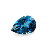 LONDON BLUE TOPAZ CUT PEAR 14X10MM 5.94Cts.