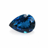 LONDON BLUE TOPAZ CUT PEAR 14X10MM 6.16Cts.