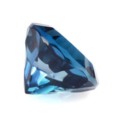 LONDON BLUE TOPAZ CONCAVE SPLENDOR CUT ROUND 10MM 5.10 Cts.