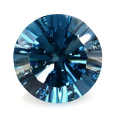 LONDON BLUE TOPAZ CONCAVE SPLENDOR CUT ROUND (DES#75) 12MM 7.95 Cts.