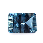 LONDON BLUE TOPAZ CONCAVE SPLENDOR CUT OCTAGON (DES#41) 10X7MM 3.10 Cts.