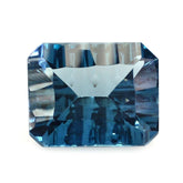 LONDON BLUE TOPAZ CONCAVE SPLENDOR CUT OCTAGON (DES#41) 10X8MM 3.72 Cts.