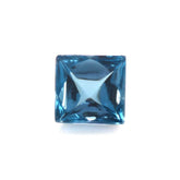 LONDON BLUE TOPAZ PYRAMID SQUARE CAB 5MM 1.08 Cts.