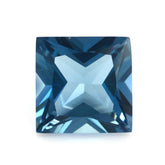 LONDON BLUE TOPAZ PRINCESS CUT SQUARE 8MM 2.85 Cts.