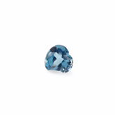LONDON BLUE TOPAZ BUFFTOP HEART 4MM 0.36 Cts.