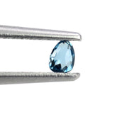 LONDON BLUE TOPAZ ROSE CUT BRIOLETTE PEAR 3.20X2.40MM 0.10 Cts.