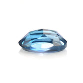 LONDON BLUE TOPAZ ROSE CUT OVAL CAB 6X4MM 0.50 Cts.