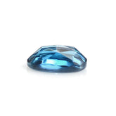 LONDON BLUE TOPAZ ROSE CUT OVAL CAB 6X4MM 0.51 Cts.