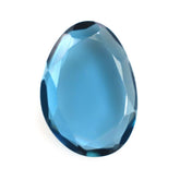 LONDON BLUE TOPAZ BOTH SIDE TABLE CUT OVAL 9.50X7MM 2.00 Cts.