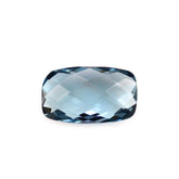 LONDON BLUE TOPAZ CHECKER BRIOLETTE CUSHION 10X6MM 1.90 Cts.