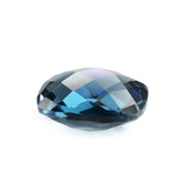 LONDON BLUE TOPAZ CHECKER BRIOLETTE CUSHION 11MM 6.43 Cts.