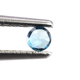 LONDON BLUE TOPAZ ROSE CUT BRIOLETTE ROUND 2.50MM 0.09 Cts.