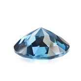 LONDON BLUE TOPAZ CHECKER CUT ROUND 12MM 6.20 Cts.