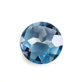 LONDON BLUE TOPAZ CHECKER CUT ROUND 7.90MM 1.90 Cts.