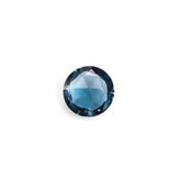 LONDON BLUE TOPAZ ROSE CUT BRIOLETTE ROUND 8.50MM 2.20 Cts.