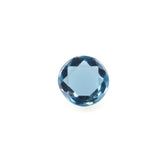 LONDON BLUE TOPAZ TABLE CUT ROUND CAB (LITE) 3.50MM 0.17 Cts.