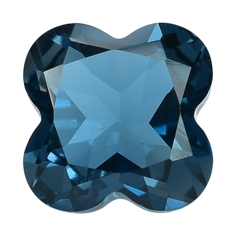 LONDON BLUE TOPAZ CUT CLOVER 8MM (THICKNESS:-4.80-5.20MM) 2.93 Cts.