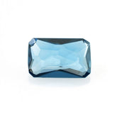 LONDON BLUE TOPAZ IRREGULAR CUT BRIOLETTE OCTAGON (NORMAL)(CLEAN) 8.00X5.00 MM 1.25 Cts.