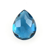 LONDON BLUE TOPAZ IRREGULAR CUT BRIOLETTE PEAR (NORMAL)(CLEAN) 9.00X7.00 MM 1.89 Cts.
