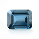 LONDON BLUE TOPAZ STEP CUT OCTAGON (NORMAL)(CLEAN) 10.00X8.00 MM 3.80 Cts.
