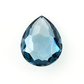 LONDON BLUE TOPAZ IRREGULAR CUT BRIOLETTE PEAR (NORMAL)(CLEAN) 16.00X13.00 MM 9.80 Cts.