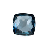 LONDON BLUE TOPAZ IRREGULAR CUT BRIOLETTE CUSHION (NORMAL)(CLEAN) 10.00X10.00 MM 4.34 Cts.