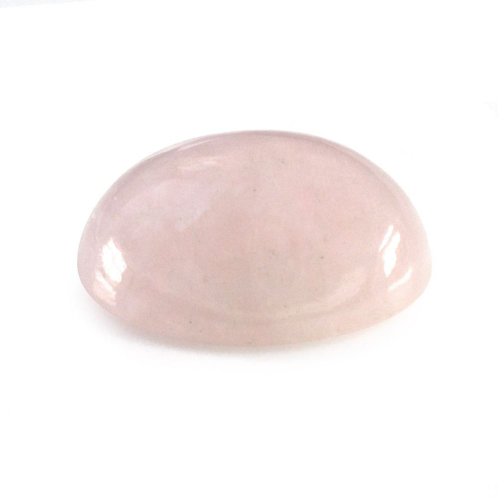 MILKY MORGANITE OVAL CAB (LITE) (SI) 12X10MM 4.66 Cts.