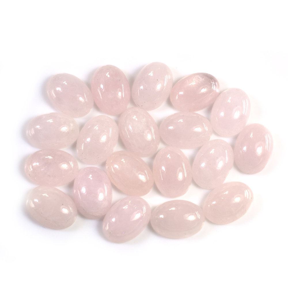 MILKY MORGANITE OVAL CAB (LITE) (SI) 14X10MM 5.49 Cts.