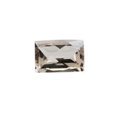 PEACH MORGANITE CHECKER CUT BAGUETTE (A) 6X4MM 0.49 Cts.