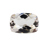 PEACH MORGANITE CHECKER CUT CUSHION (A) 7X5MM 0.86 Cts.