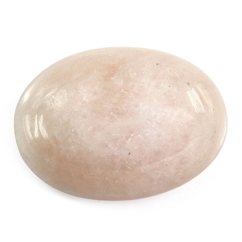 MILKY MORGANITE OVAL CAB 14X10MM 5.38 Cts.