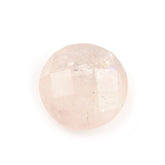 MILKY MORGANITE CHECKER CUT BRIOLETTE ROUND 8MM 1.87 Cts.