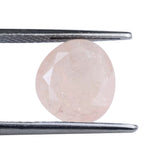 MILKY MORGANITE BOTH SIDE TABLE CUT FANCY TRILLIONISH 10.50X7MM 2.08 Cts.